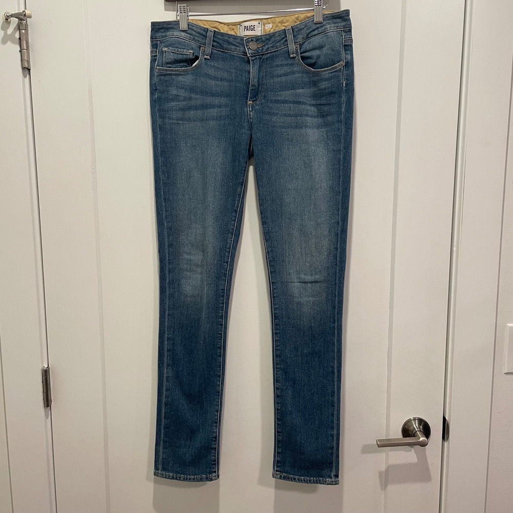 Paige Jimmy Jimmy Skinny Jeans Womens 27‎ Medium Wash Blue Denim Stretch Slim